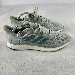 Adidas Pure Boost Running Ash Silver Raw Green B75672 Women Size 10